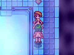 Stardew Valley - Jodi en Caroline in de spa met een groepsorgie in het Spaans