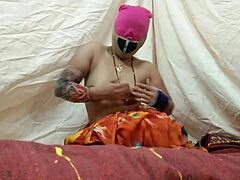 Hairy pussy fucking and anal sex with an Indian mom