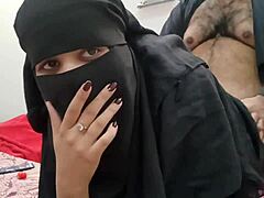 Indian mom in hijaab gets naughty with her stepson