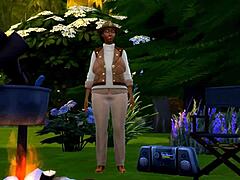 3some fun with Sims 4s גרסת קרטון של הצעה