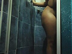 Stepmom gets caught in the shower by her stepdaughter