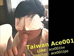Taiwansk MILF med store pupper og stor rumpe registrerer en sprutende orgasme