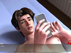 Une MILF aux gros seins reçoit une éjaculation dans un jeu PC en 3D animé
