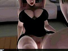 Milf olgun kadınla 3DCG interaktif porno oyunu ve anal sikiş