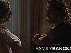 Papai e madrasta em um vídeo de Familybangs com o enteado Tyler Nixon e Kayley Gunner