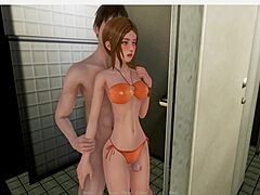 एक बड़ा लंड और बड़े स्तन एक हॉट 2D पोर्न गेम के लिए बनाते हैं।