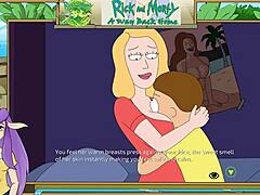Rick e Morty voltam para casa na 4a temporada, episódio 7, com foco em peitos grandes