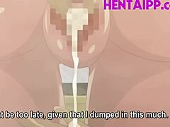 Animazione hentai che vede una milf con grandi tette e il suo giovane compagno di classe