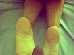 Fußfetisch Massage einer reifen Frau