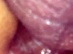 Close-up van een milfs kont naar mond, sperma spelen en anaal rekken