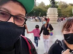 Public flashing mom and daughter in CDMX full video