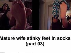 Manželčiny nohy uctívány v smyslném videu s footfetishem