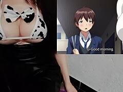Melkwitte schoonheden genieten van een sexy hentai-sessie