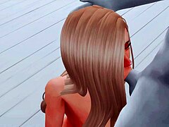 Forró Sims 4 anime videó érett anyukával kemény akcióban