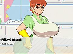 Geanimeerde volwassen dames in een hete pc-game met Dexter-thema