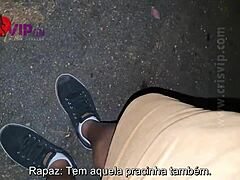 Sexo público com uma milf em um estacionamento - Cristina Almeida