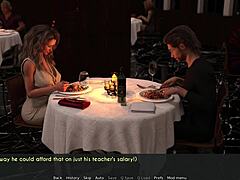Çizgi film milf ve karısı erotik 3D akşam yemeği randevusuna dalıyorlar
