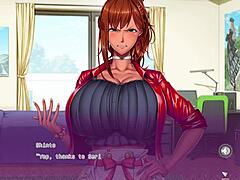 Visual novel adventure with mature Japanese milf and her busty companion