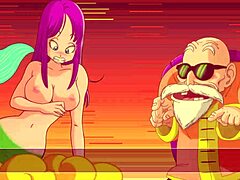 Mistrz roshi rozkoszuje się seksownymi Dragon Ball w pełnej krasie