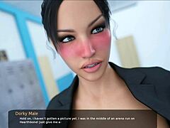 Juego de videojuegos maduros y tetas grandes al estilo anime en Milfy City Cap 63