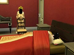 Hardcore 3D porn featuring a married woman caught masturbating by her son Gohan
