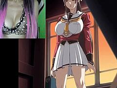 Erika's sexual fantasy comes to life in this uncensored hentai cleavage video with her brother
