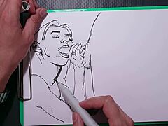 Аматерски уметник ствара жутну сцену пушења са великим пенисом