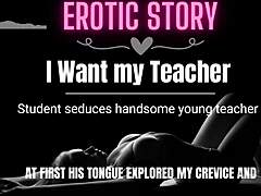 Insegnante e studente esplorano i loro desideri erotici in audio