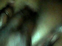 Ebony MILF with big tits masturbates and fingers herself