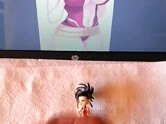 Јапанска фигура за козплеј јебе се у хентаи анимацији
