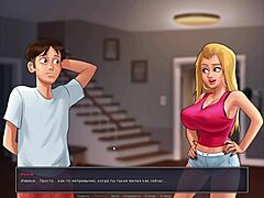 Tonton seorang gadis cantik dengan payudara kecil menikmati keseronokan tertinggi dalam permainan porno ini