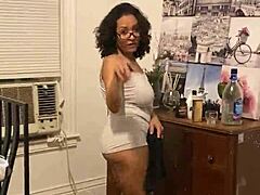 Anna Maria, the Dominican MILF mommy, shows off her mature moves