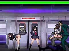 Japanse hentai-game met undercover spion die door velen wordt geneukt