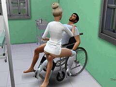 Sjuksköterskan förför och är otrogen mot sin patient i HD-video