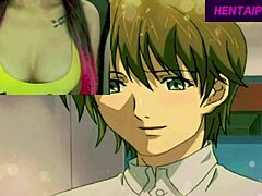 Hentai tegneserie med anime sex og tegneserie ansiktsbehandling